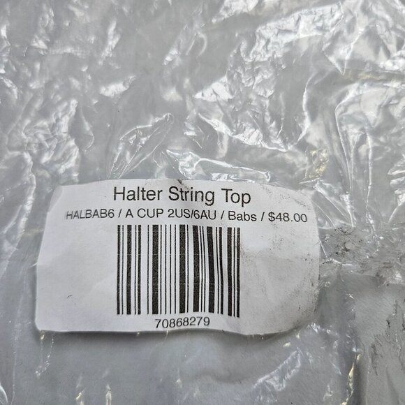 Gnash Swim Bikini Top Bottom Set Women Size 2 NWT Halter String Scoop Brief - Picture 9 of 12